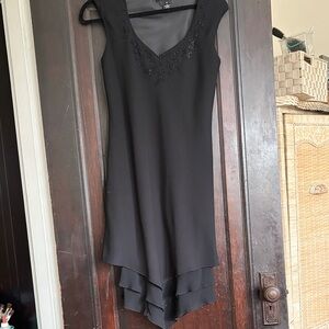 Jones New York Black Asymmetrical Dress